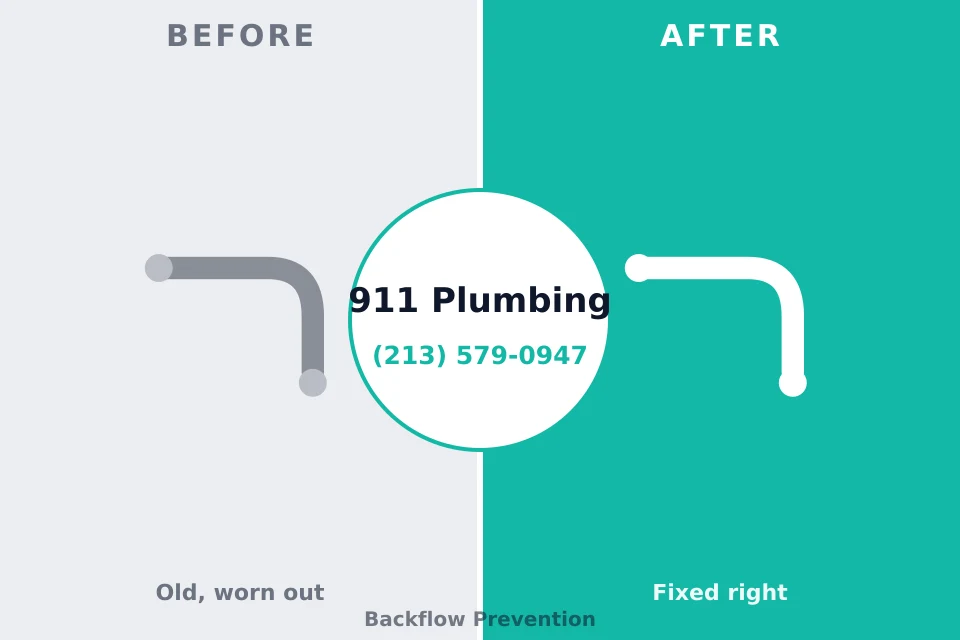 Before and after: plumbing repair Perezville, TX
